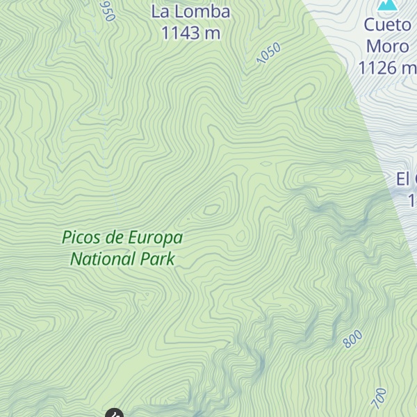 Map of Cueto de la Llosa