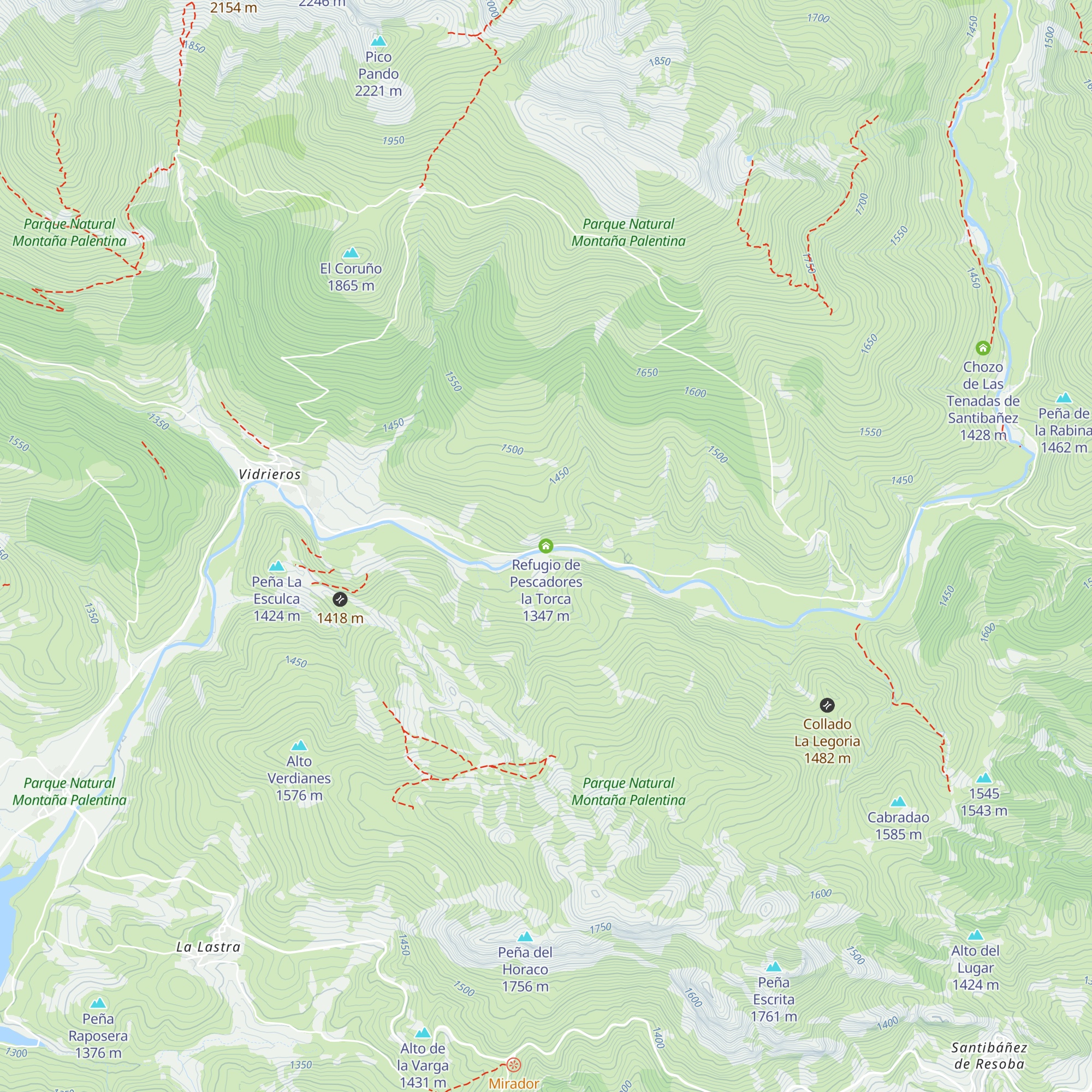 Refugio de Pescadores la Torca map