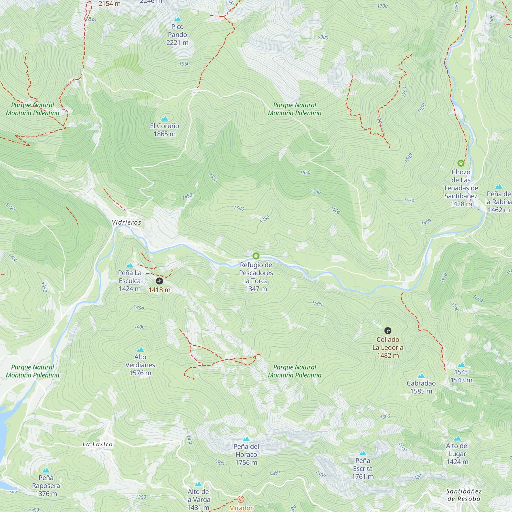 Refugio de Pescadores la Torca map