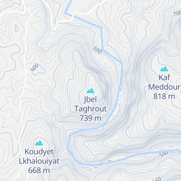 Map of Jbel Taghrout