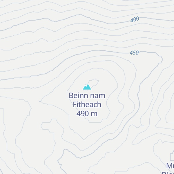 Map of Beinn nam Fitheach