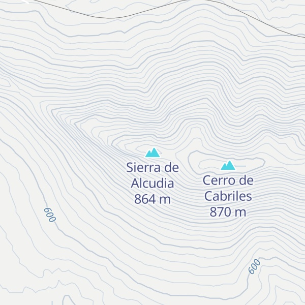 Map of Sierra de Alcudia