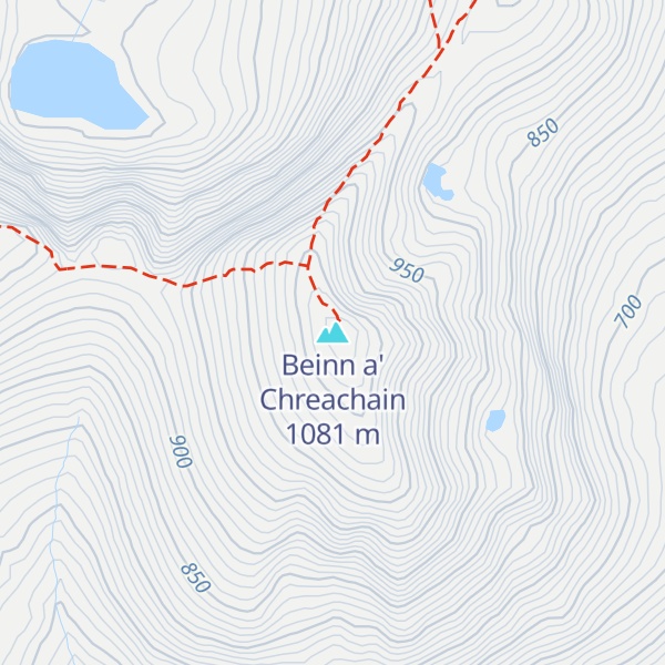Map of Beinn a' Chreachain