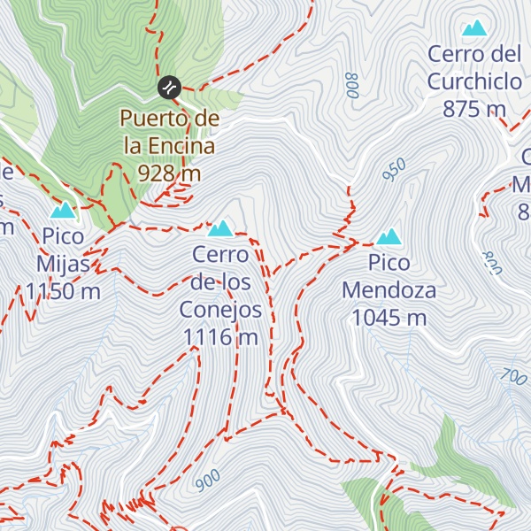 Map of Cerro del Chaparral