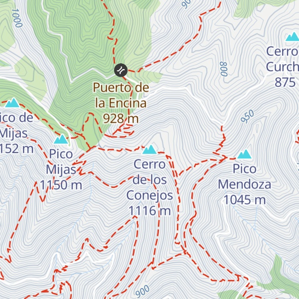 Map of Cerro de los Conejos