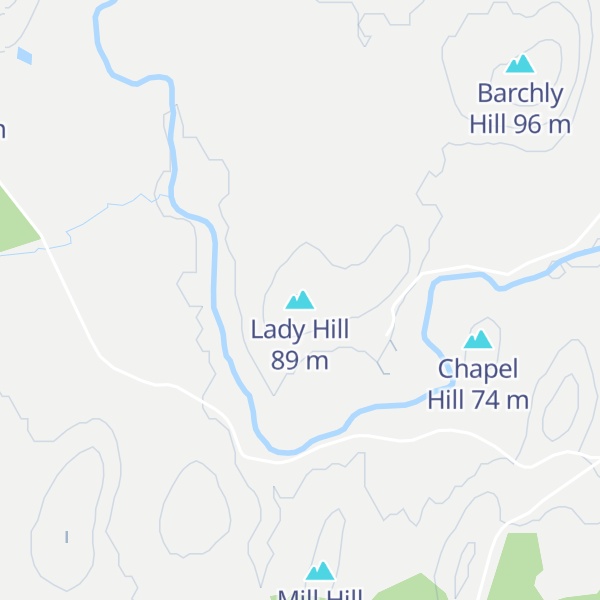 Map of Lady Hill