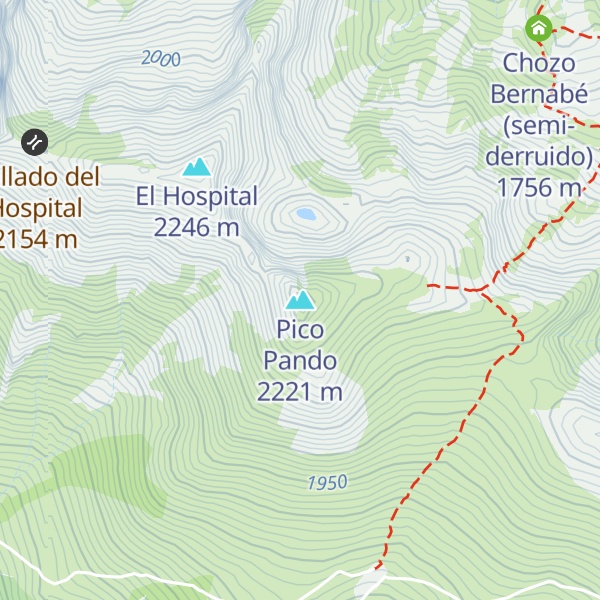 Map of Pico Pando
