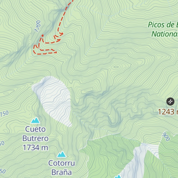 Map of Pico del Acero