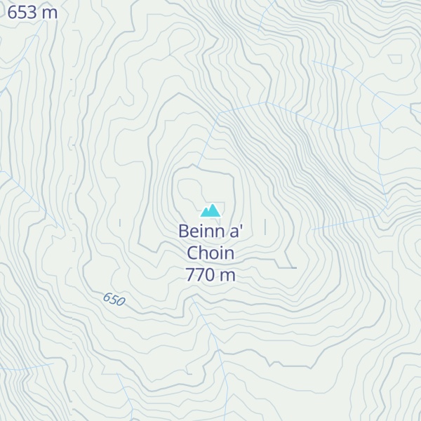 Map of Beinn a' Choin