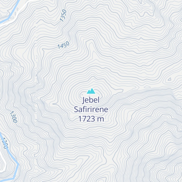 Map of Jebel Safirirene