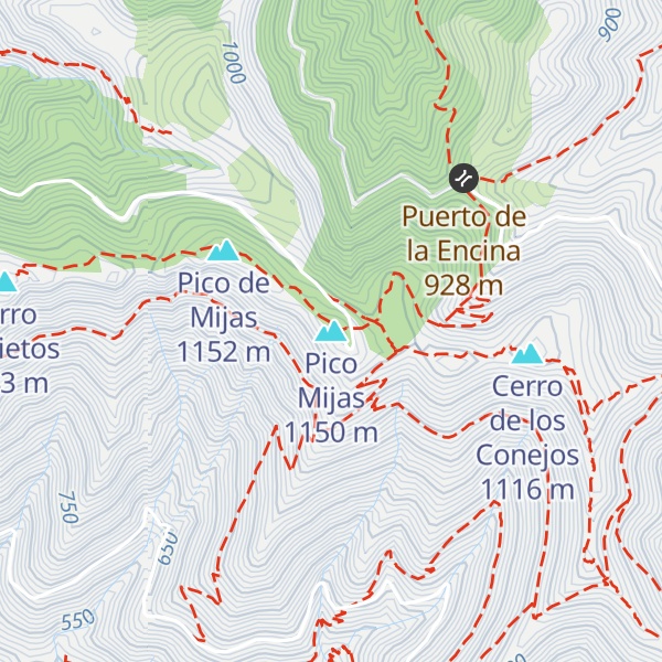 Map of Pico Mijas