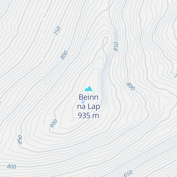 Map of Beinn na Lap