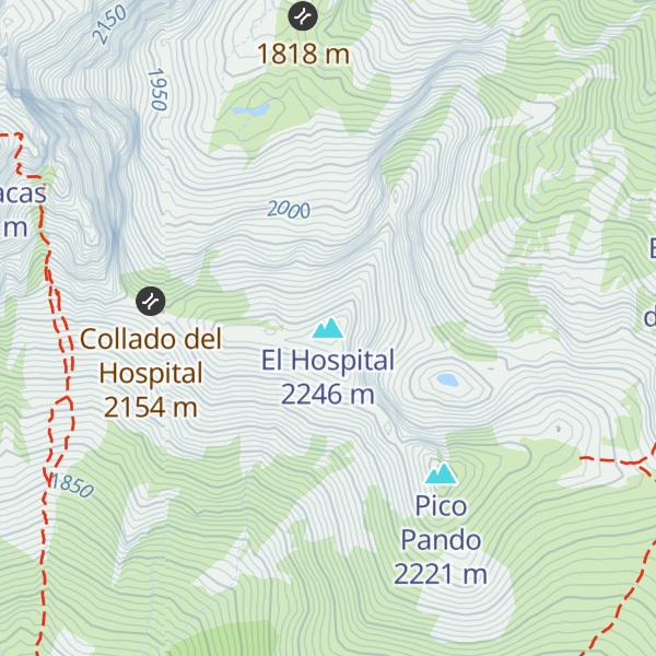 Map of El Hospital