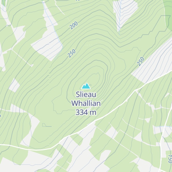 Map of Slieau Whallian