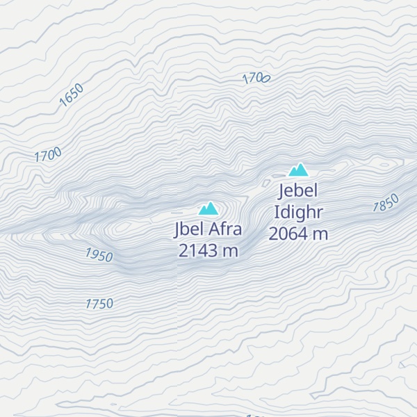 Map of Jbel Afra
