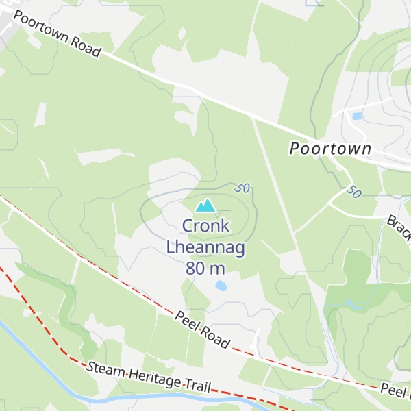 Map of Cronk Lheannag