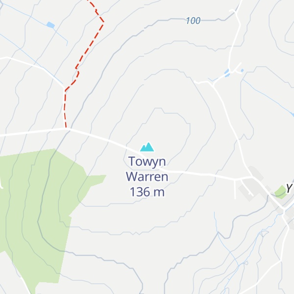 Map of Towyn Warren