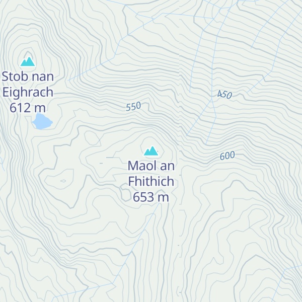 Map of Maol an Fhithich