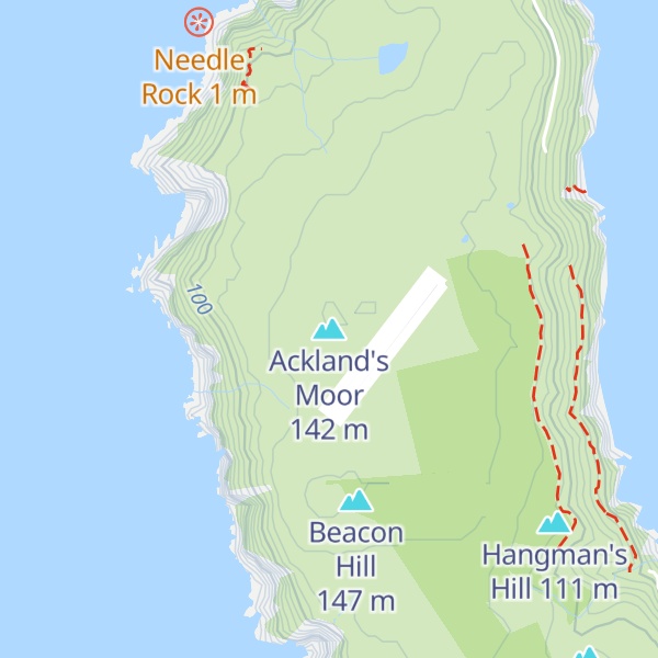 Map of Ackland's Moor