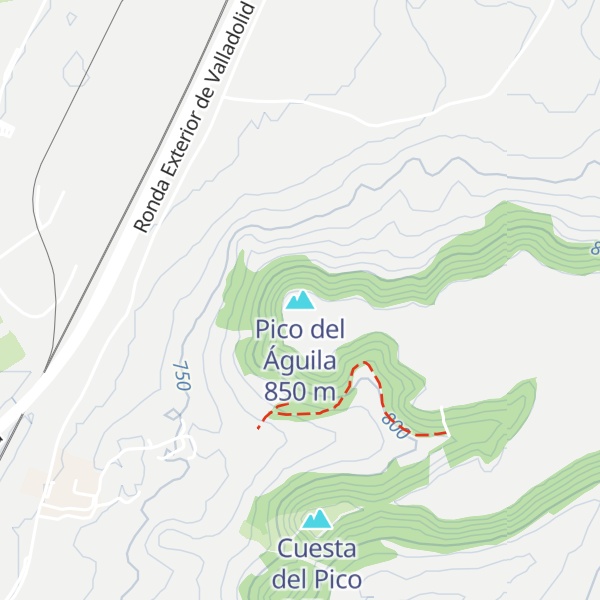Map of Pico del Águila