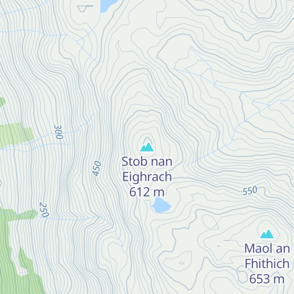 Map of Stob nan Eighrach