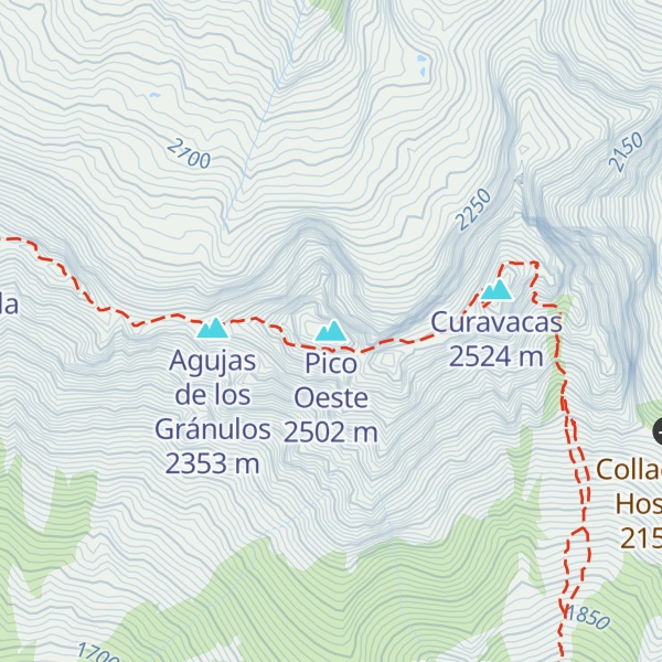 Map of Pico Oeste