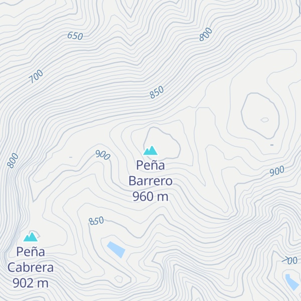 Map of Peña Barrero