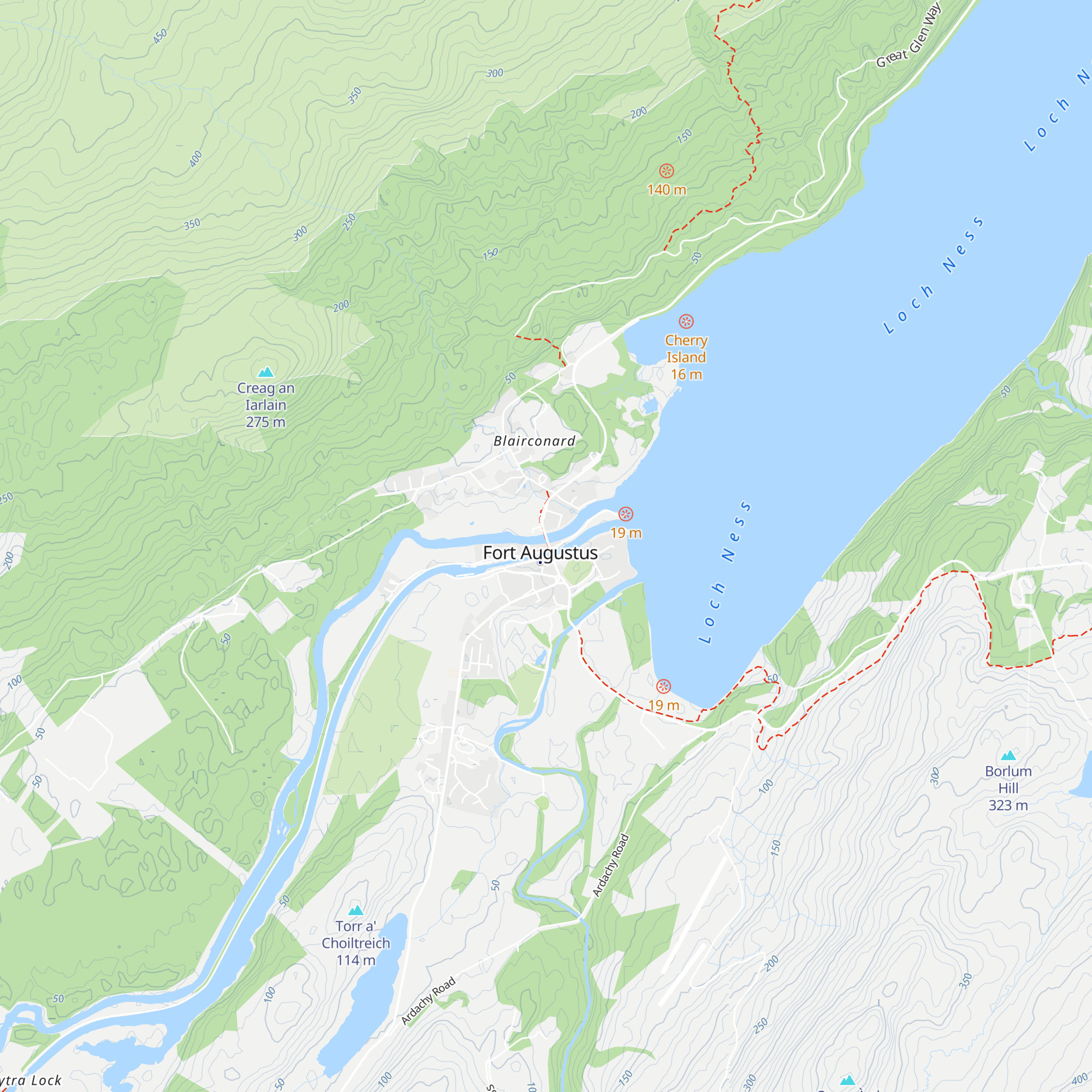Caledonian Canal Centre map