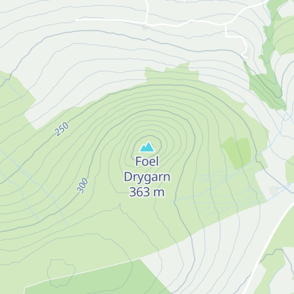 Map of Foel Drygarn