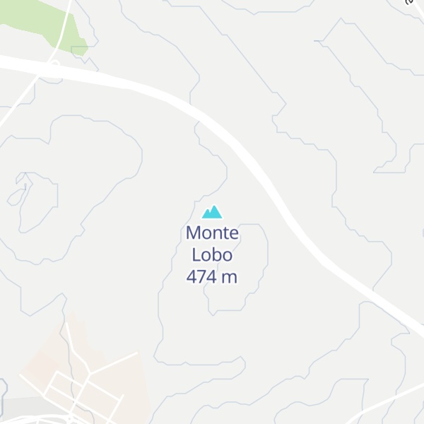 Map of Monte Lobo