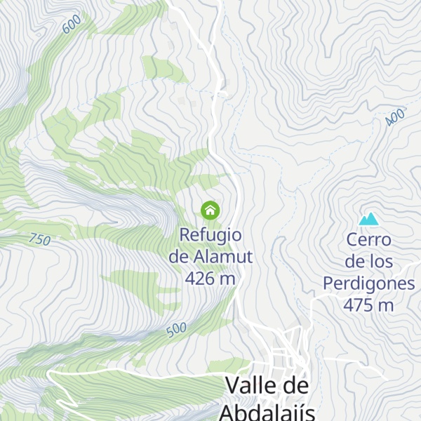 Map of Refugio de Alamut