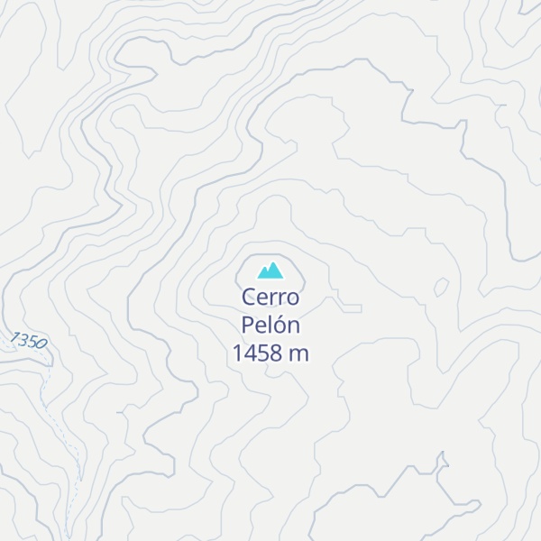 Map of Cerro Pelón