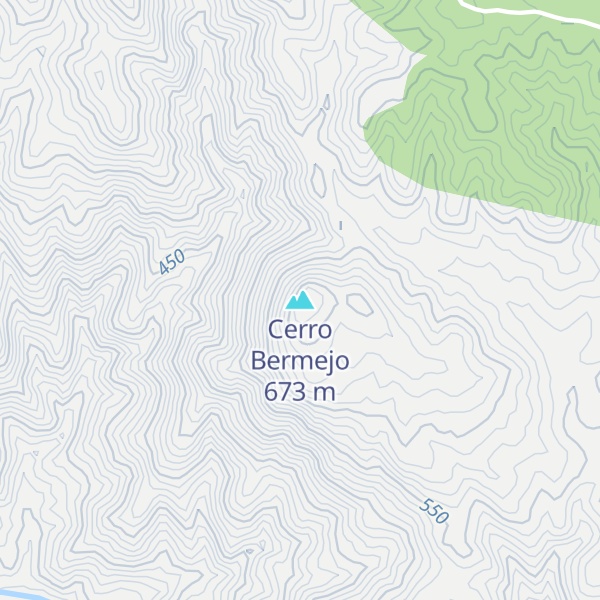 Map of Cerro Bermejo