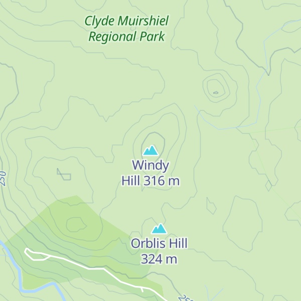 Map of Windy Hill