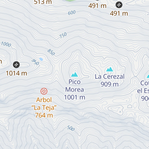 Map of Pico Morea