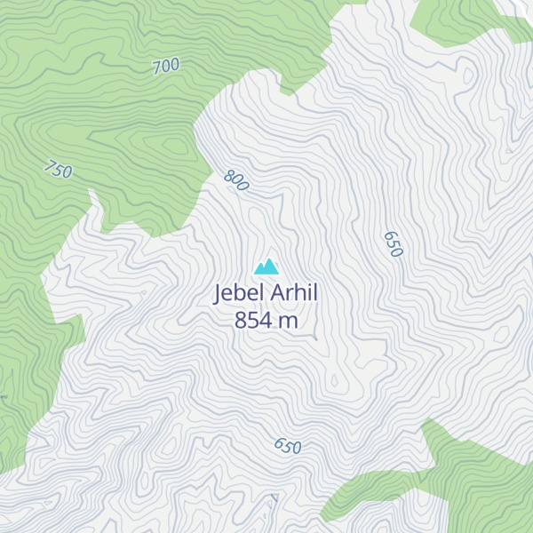 Map of Jebel Arhil