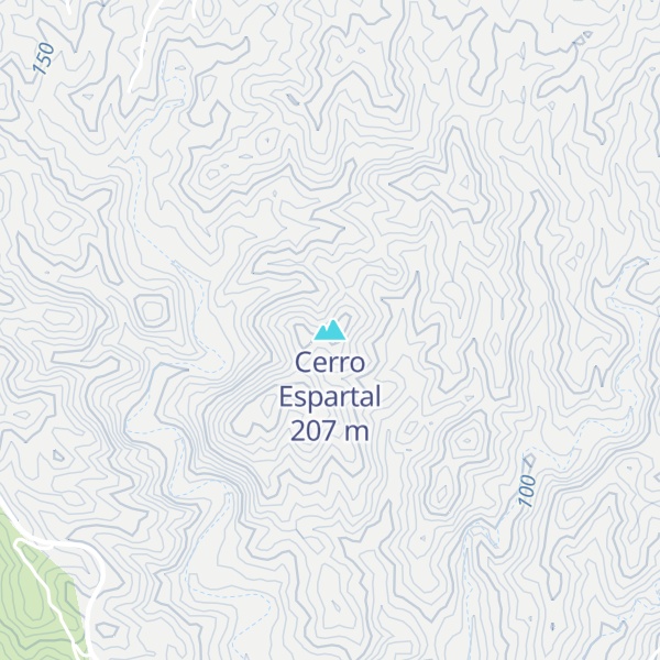 Map of Cerro Espartal