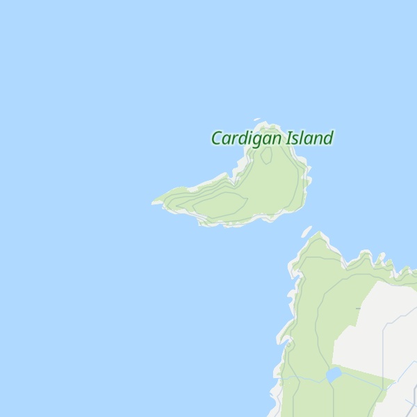 Map of Cardigan Island