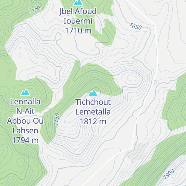 Map of Tichchout Lemetalla