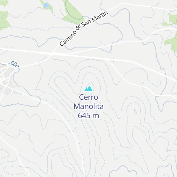 Map of Cerro Manolita