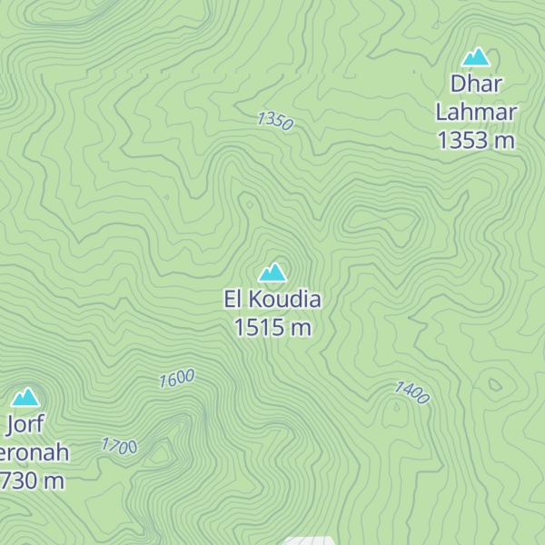 Map of El Koudia