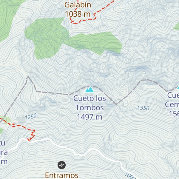 Map of Cueto los Tombos