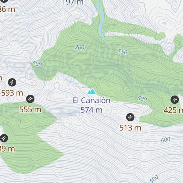 Map of El Canalón