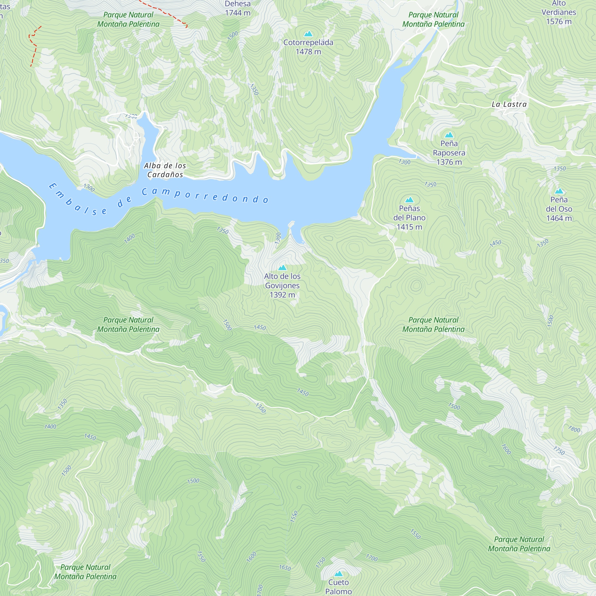 Refugio los Hoyos map