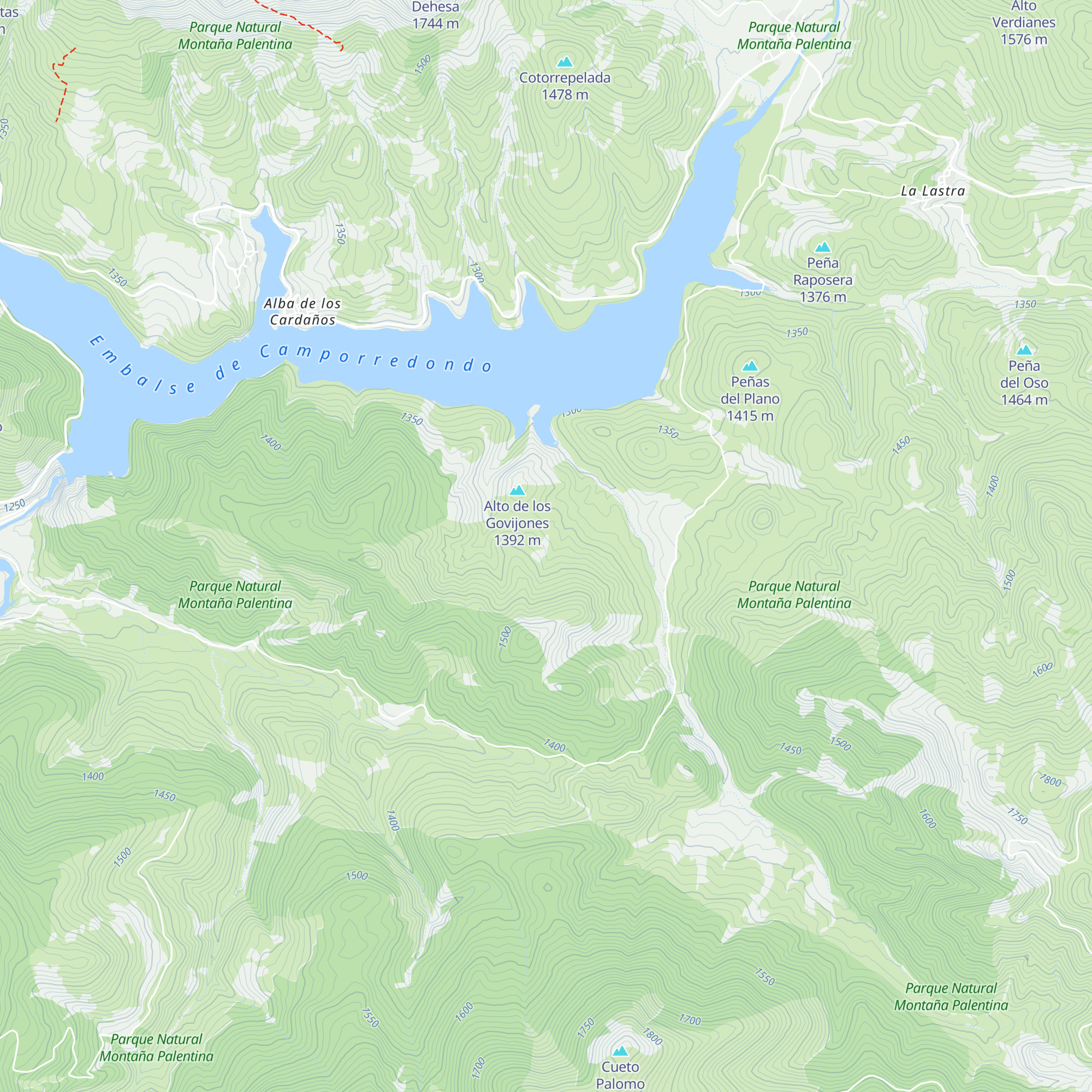 Refugio los Hoyos map