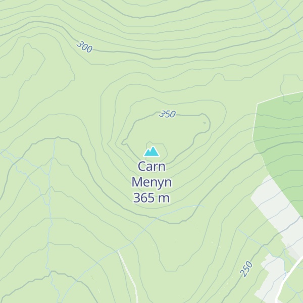 Map of Carn Menyn