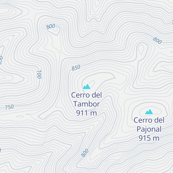 Map of Cerro del Tambor