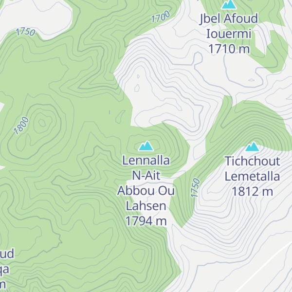 Map of Lennalla N-Ait Abbou Ou Lahsen