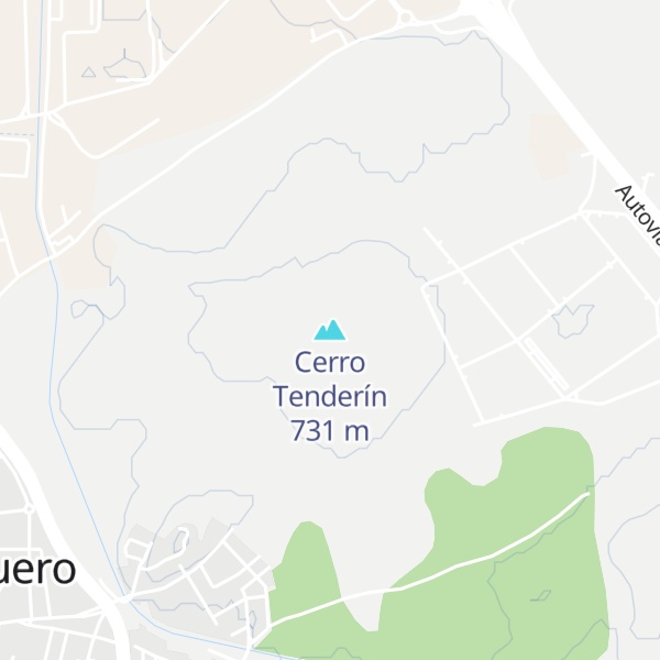 Map of Cerro Tenderín