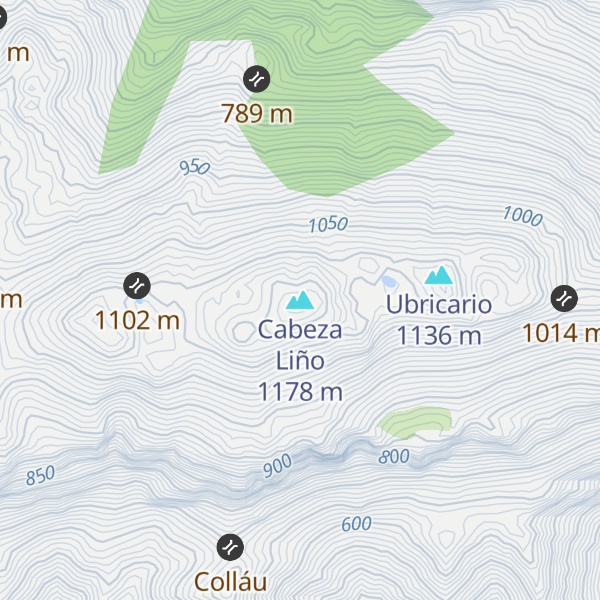 Map of Cabeza Liño